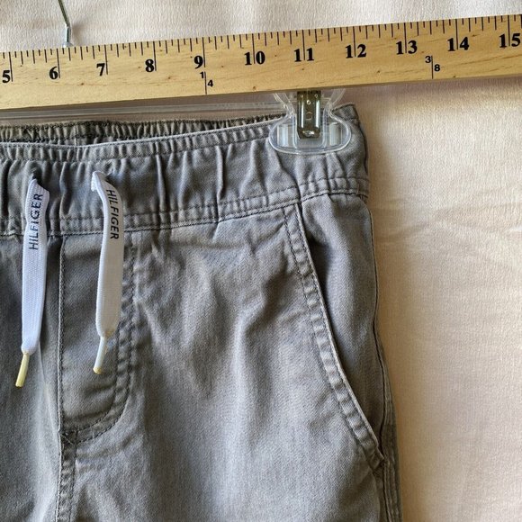 Tommy Hilfinger Jogger Drawstring Waist Pants Boy Small (8-10) Gray W/Pockets - Picture 5 of 16